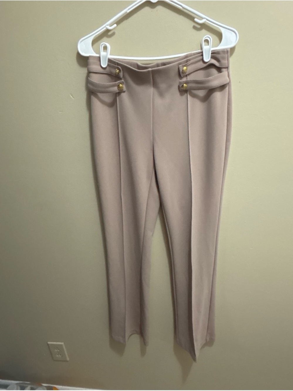Carole Wren Women's Tailored Pants - Neutral Beige